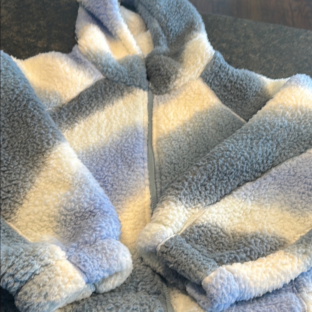 Cozy sherpa Striped Jacket